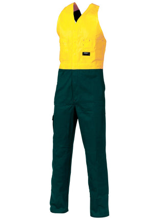 Hi-Vis Two Tone Cotton Action Back Overall (DN-3853)
