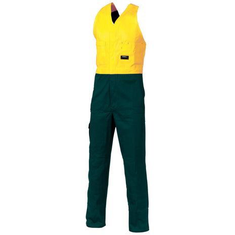 Hi-Vis Two Tone Cotton Action Back Overall (DN-3853)