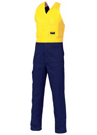 Hi-Vis Two Tone Cotton Action Back Overall (DN-3853)