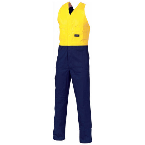 Hi-Vis Two Tone Cotton Action Back Overall (DN-3853)