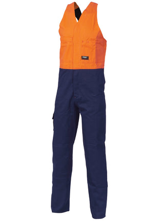Hi-Vis Two Tone Cotton Action Back Overall (DN-3853)
