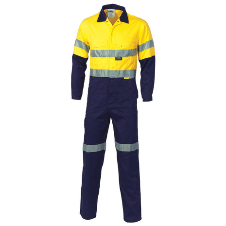 Hi-Vis Two Tone Cotton Coverall with CSR Reflective Tape (DN-3855)