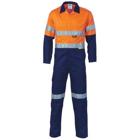 Hi-Vis Two Tone Cotton Coverall with CSR Reflective Tape (DN-3855)