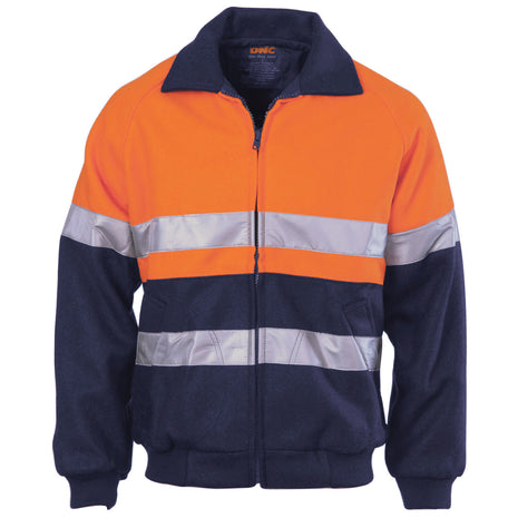 Hi-Vis Two Tone Bluey Bomber Jacket with CSR Reflective Tape (DN-3859)