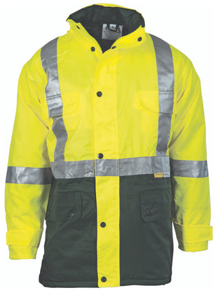 Hi-Vis Two Tone Quilted Jacket with CSR Reflective Tape (DN-3863)