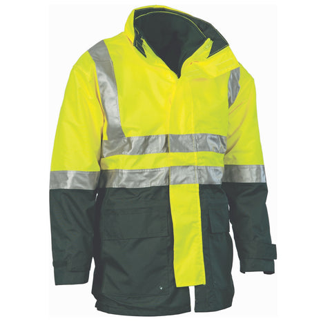 Hi-Vis 4 in 1 Two Tone Breathable Jacket with Vest & CSR Reflective Tape (DN-3864)