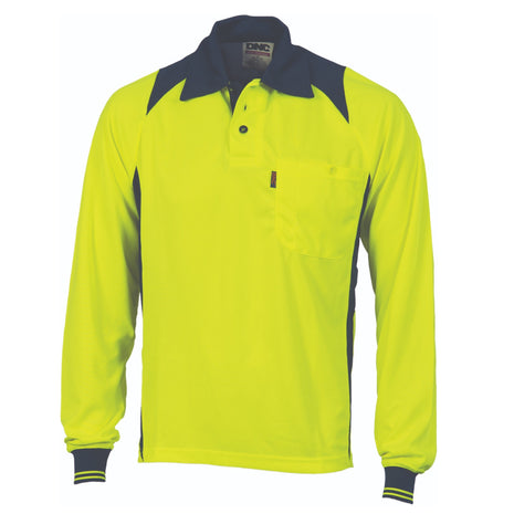 Cool-Breathe Action Polo Shirt - Long Sleeve (DN-3894)