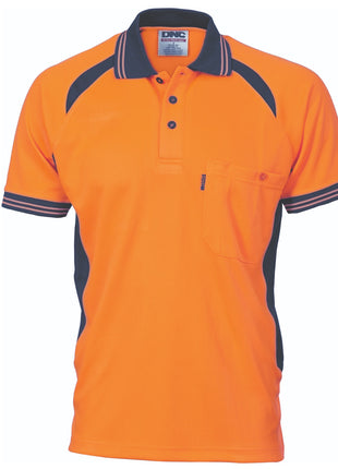 Cool-Breeze Contrast Mesh Polo - Short Sleeve (DN-3901)
