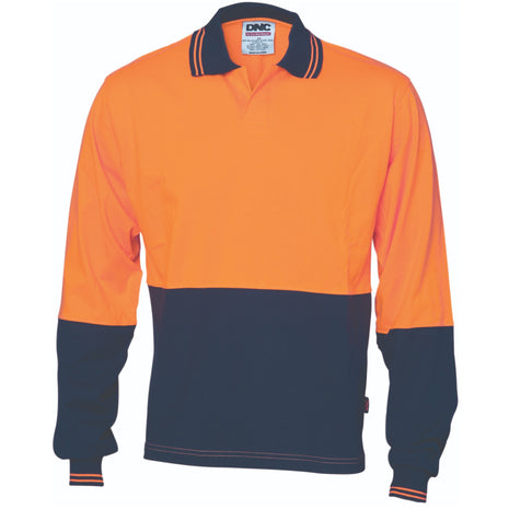 Hi-Vis Cool-Breeze Cotton Jersey Food Industry Polo - Long Sleeve (DN-3906)