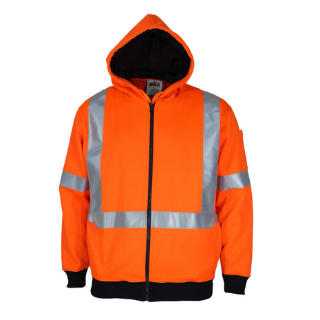 Hi-Vis Full Zip X Back Fleecy Hoodie (DN-3935)