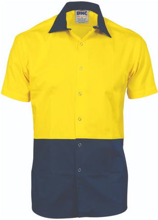 Hi-Vis Cool Breeze Food Industry Cotton Shirt - Short Sleeve (DN-3941)