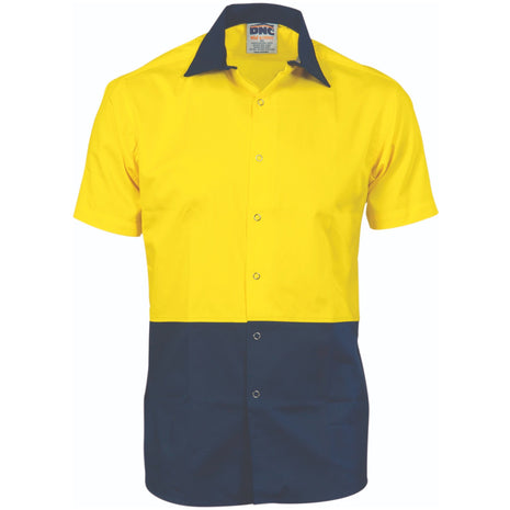Hi-Vis Cool Breeze Food Industry Cotton Shirt - Short Sleeve (DN-3941)