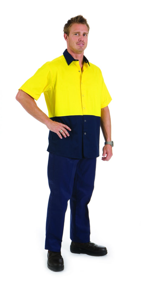 Hi-Vis Cool Breeze Food Industry Cotton Shirt - Short Sleeve (DN-3941)