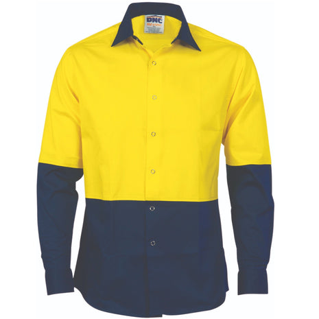 Hi-Vis Cool-Breeze Food Industry Cotton Shirt - Long Sleeve (DN-3942)