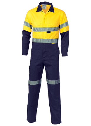 Hi-Vis Cool-Breeze Two Tone Lightweight Cotton Coverall with CSR Reflective Tape (DN-3955)