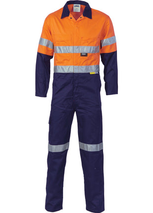 Hi-Vis Cool-Breeze Two Tone Lightweight Cotton Coverall with CSR Reflective Tape (DN-3955)