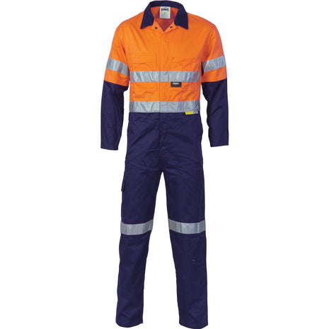 Hi-Vis Cool-Breeze Two Tone Lightweight Cotton Coverall with CSR Reflective Tape (DN-3955)