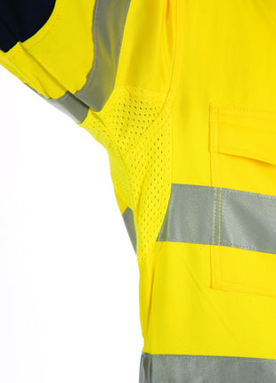 Hi-Vis Cool-Breeze Two Tone Lightweight Cotton Coverall with CSR Reflective Tape (DN-3955)