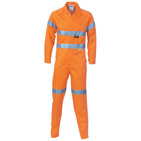 Hi-Vis Cool-Breeze Orange Lightweight Cotton Coverall with CSR Reflective Tape (DN-3956)
