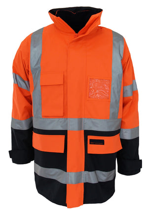 Hi-Vis H Pattern Two Tone Bio-Motion CSR Reflective Tape 6 in 1 Jacket (DN-3964)