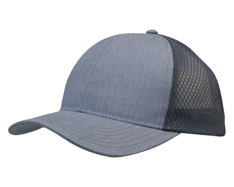 Light Brushed Poly Cotton Marle with honeycomb mesh (HW-3971)