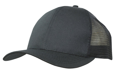 Recycled Breathable Poly Twill with Mesh Back Cap (HW-3982)