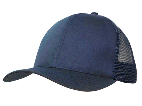 Organic brushed Heavy Cotton/Mesh Back Cap (HW-3987)