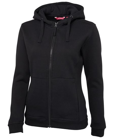 Ladies Full Zip Fleecy Hoodie (JB-3HJ1)