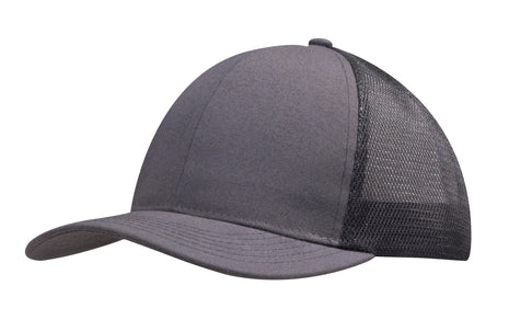 Brushed Cotton with Mesh Back Cap (HW-4002)
