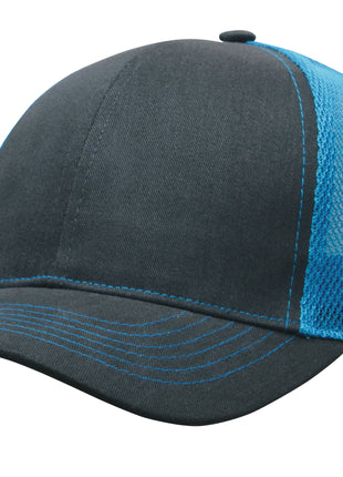 Brushed Cotton with Mesh Back Cap (HW-4002)