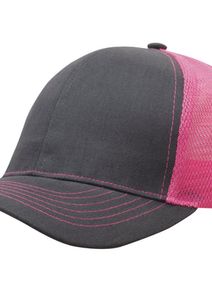 Brushed Cotton with Mesh Back Cap (HW-4002)