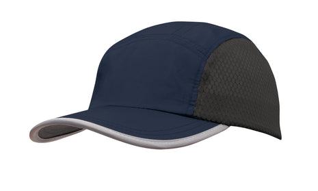 Sports Ripstop with Bee Hive Mesh and Towelling Sweatband (HW-4003)