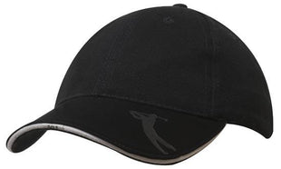 Brushed Heavy Cotton with Embossed Pu Peak (HW-4022)