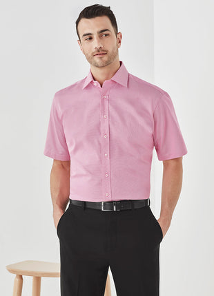 Hudson Mens Short Sleeve Shirt (BZ-40322)