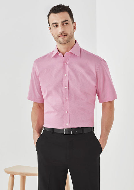 Hudson Mens Short Sleeve Shirt (BZ-40322)