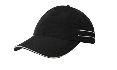 Microfibre Sports Cap with Piping and Sandwich (HW-4077)