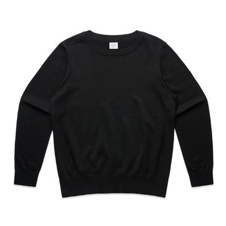 Womens Knit Crew Jumper (AS-4110)
