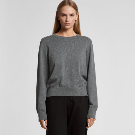 Womens Knit Crew Jumper (AS-4110)