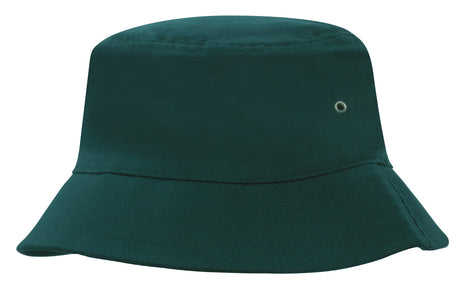 Childs Brushed Sports Twill Bucket Hat (HW-4166)