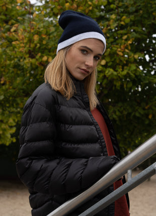Roll Down Two Tone Acrylic Beanie - Toque (HW-4188)