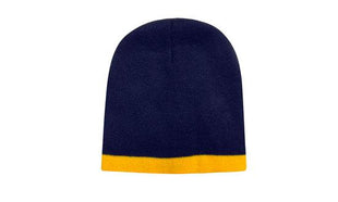 Roll Down Two Tone Acrylic Beanie - Toque (HW-4188)