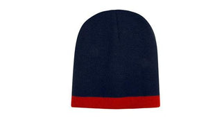 Roll Down Two Tone Acrylic Beanie - Toque (HW-4188)