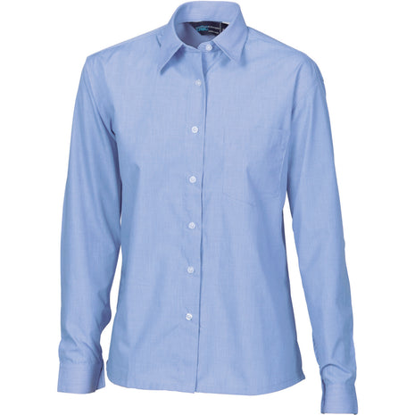 Ladies Regular Collar, Side Splits, Single Pocket - Long Sleeve (DN-4212)