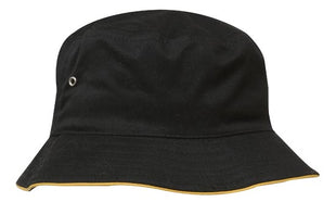 Brushed Sports Twill Bucket Hat (HW-4223)
