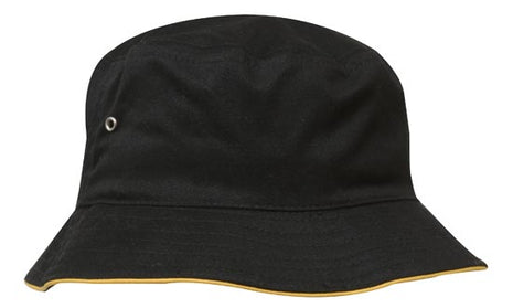 Brushed Sports Twill Bucket Hat (HW-4223)