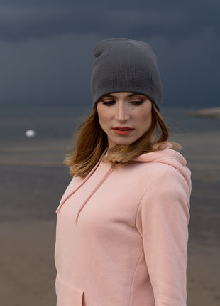 Rolled Down Acrylic Beanie - Toque (HW-4244)