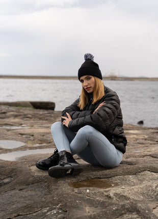 Acrylic Beanie with Pom Pom (HW-4256)