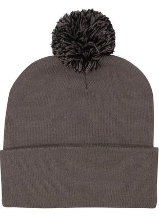Acrylic Beanie with Pom Pom (HW-4256)