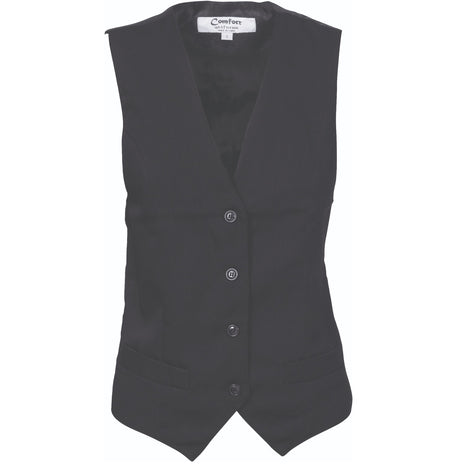 Ladies Black Vest (DN-4302)