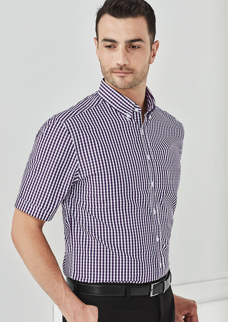 Springfield Mens Short Sleeve Shirt (BZ-43422)